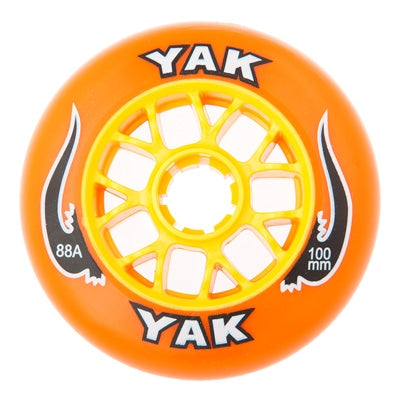 100mm rollerblade wheels, inline skate speed 8-Pack orange yellow