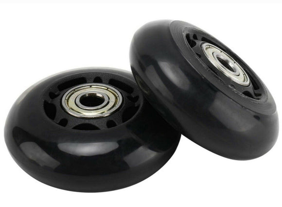 2x 76mm Replacement Inline Wheels for Razor RipSurf, RipStik, Rear Crazy Cart, Crazy Cart XL, Caster Board