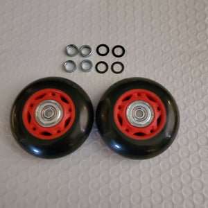 2x 70mm 88a inline/luggage wheels with 608zz bearings