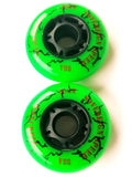 2 90mm outdoor replacement inline skate wheels