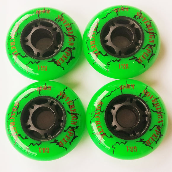 64mm outdoor inline skate wheels, rollerblade hockey 4 pack