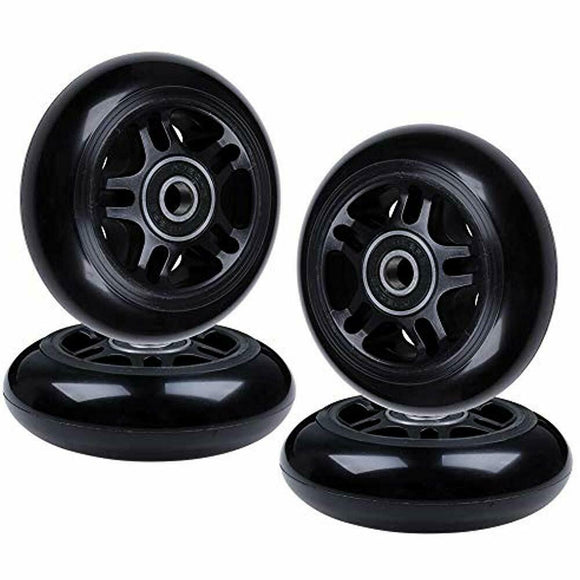 4 PACK 72mm OUTDOOR Rollerblade Inline Skate Wheels with Bearings / FREE US Shipping