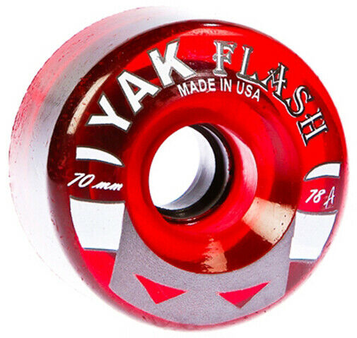 70mm Longboard wheels 78a hardness 4-pack red soft smooth 