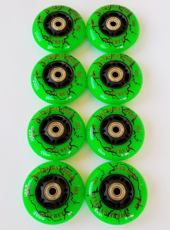 84mm inline skate wheels with bearings / best rollerblade