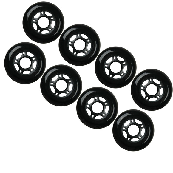 8x 84mm OUTDOOR REPLACEMENT WHEELS for Inline Skates, Rollerblades, Hockey, Caster and More = Free US Shipping