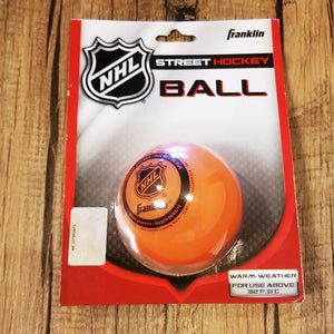 Franklin NHL Street Hockey Ball , orange warm weather 