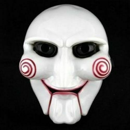 Jigsaw Halloween Mask, billy puppet saw movie 