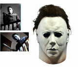 Michael Myers Latex Halloween Mask, 1978 horror scary movie full head adult size